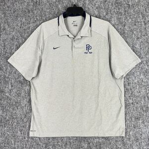 Nike Polo Shirt Mens XXL Gray‎ Golfer Dry Fit Golfing Apparel Knit Short Sleeve